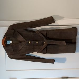 Long Leather Coat by Marciano